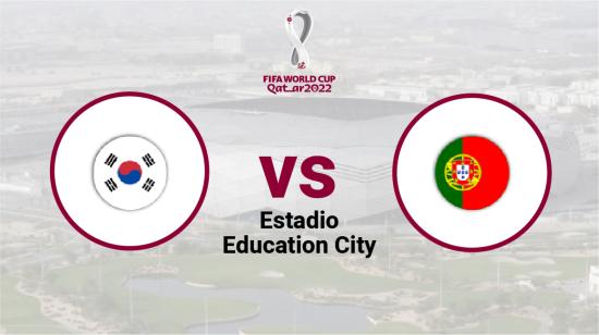 Corea del Sur se enfrenta a Portugal en el estadio Education City, el 2 de diciembre de 2022.