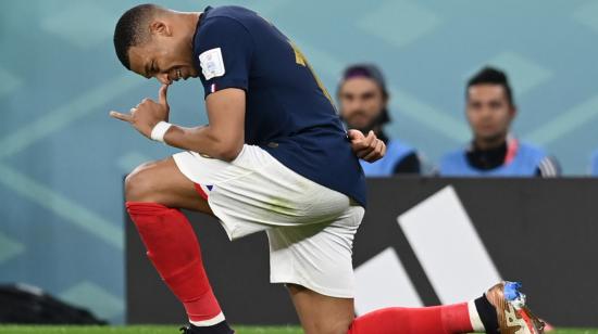 Kylian Mbappé celebra en el partido de Francia ante Polonia, el 4 de diciembre de 2022.