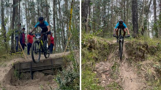 Un ciclista en el parque Metropolitano de Quito, el 21 de agosto de 2022.