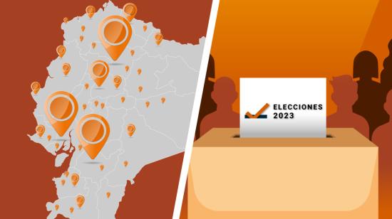 Ilustración de los 4.380 recintos electorales en las seccionales de 2023. 