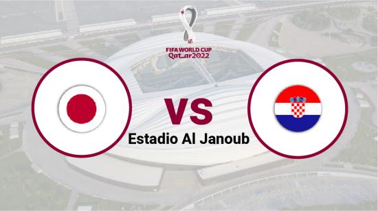 Japón se enfrenta a Croacia en el estadio Al Janoub, el 5 diciembre de 2022.