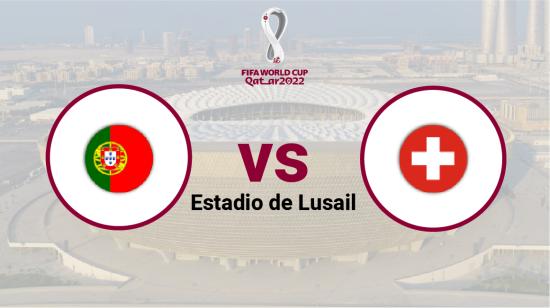 Portugal se enfrenta a Suiza en el estadio de Lusail el 6 de diciembre de 2022.