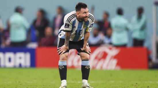 Lionel Messi, durante el partido entre Argentina y Australia por el Mundial de Qatar, el 3 de diciembre de 2022.