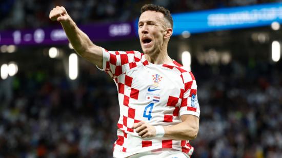 Ivan Perisic celebra su gol en el partido de Croacia ante Japón, el 5 de diciembre de 2022.