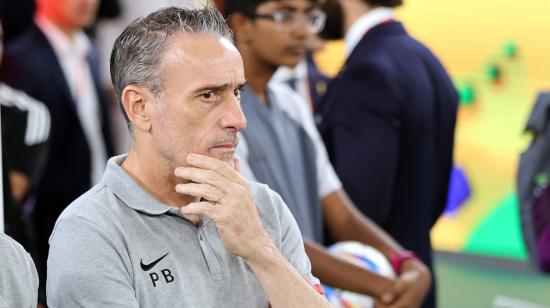 Paulo Bento, entrenador de Corea del Sur, en el partido ante Brasil, el 5 de diciembre de 2022.