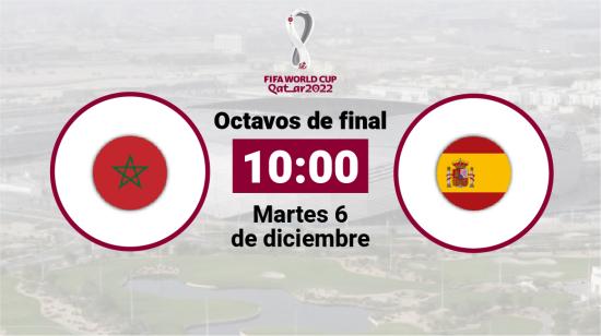 Marruecos y España se enfrentan el martes 6 de diciembre por los octavos de final del Mundial de Qatar.