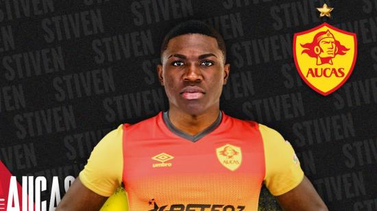 Stiven Plaza fue anunciado como nuevo refuerzo de Aucas para la temporada 2023.