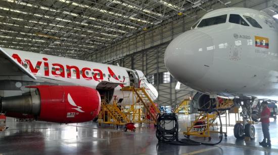 Centro de Mantenimiento Aeronáutico de Avianca, en Colombia, el 7 de diciembre de 2022.