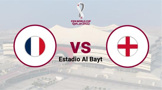 Francia se enfrenta a Inglaterra en el estadio Al Bayt el sábado 10 de diciembre de 2022.