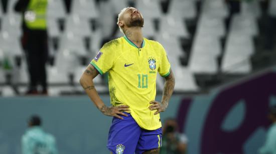 Neymar fue el jugador más afectado después de la derrota ante Croacia, en los cuartos de final del Mundial de Qatar, el 10 de diciembre de 2022. 