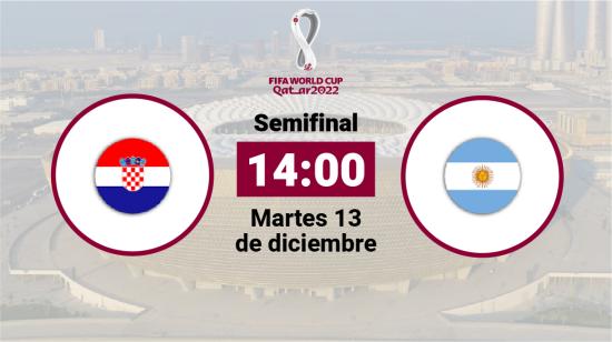 Croacia se enfrenta a Argentina el martes 13 de diciembre desde las 14:00.