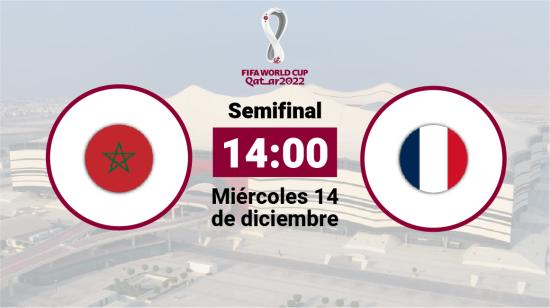 Francia y Marruecos se enfrentan por las semifinales del Mundial de Qatar 2022.