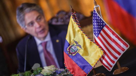 El presidente Guillermo Lasso se reunió con senadores de Estados Unidos, en Carondelet, el 7 de julio 2021.