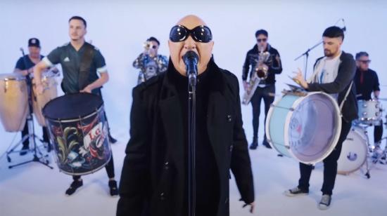 La banda musical La Mosca, durante el video de la canción que le compusieron a la selección argentina para el Mundial de Qatar.