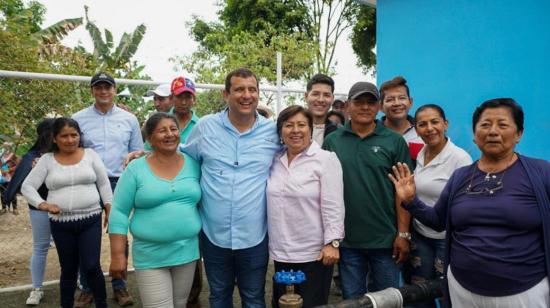 El prefecto de Manabí, Leonardo Orlando, durante un evento en Río Bravo, este 21 de diciembre de 2022.