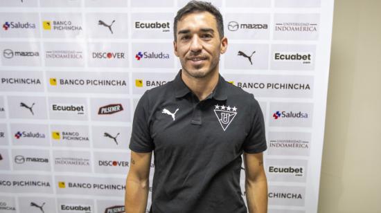 Lisandro Alzugaray, nuevo jugador de Liga Deportiva Universitaria. 