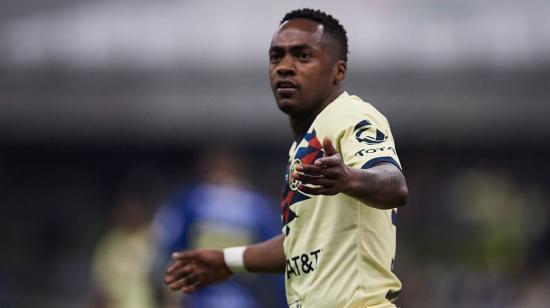 Renato Ibarra, durante un partido con América por la Liga de México, en junio de 2020.