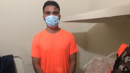 Germán Cáceres, exteniente de policía y presunto femicida de María Belén Bernal, en su celda al interior de la Cárcel La Roca, en Guayaquil, el 3 de enero de 2023.