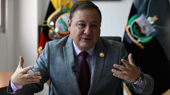 El ministro del Interior, Juan Zapata. Quito, 5 de enero de 2023