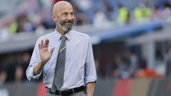 Gianluca Vialli, en un partido de la selección italiana, en junio de 2022. 