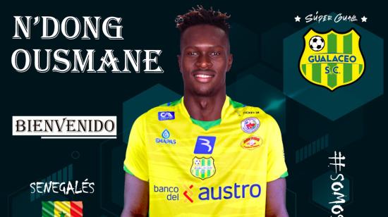 El senegalés Ousmane N'Dong fue presentado por Gualaceo el 6 de enero de 2023.