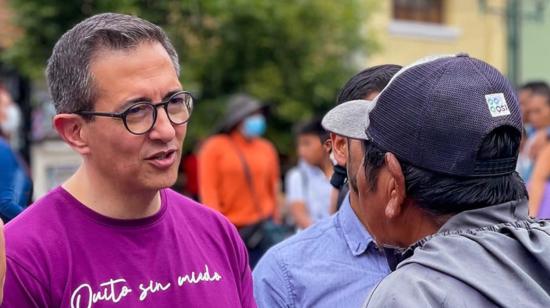 Pedro Freile, candidato a la Alcaldía de Quito, por la alianza Socialista-SUMA.