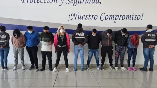 Los sospechosos fueron presentados en la Policía Judicial. 