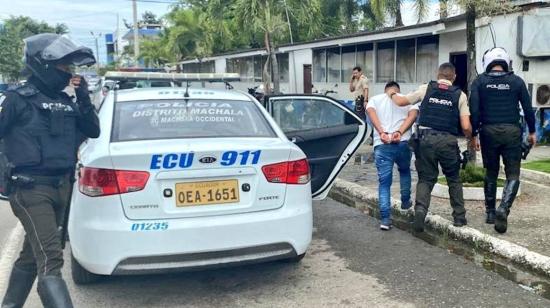 Operativo policial desarrollado el 10 de enero de 2023, en Machala.