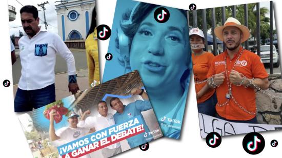 Candidatos tiktok: Viteri, Castro, Orlando, Intriago