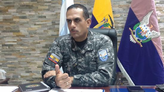 El general Víctor Zárate, comandante de Policía en la zona 8, en entrevista con PRIMICIAS, el 19 de enero de 2023.