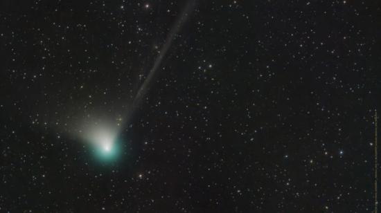 Fotografía del cometa verde, proporcionada en marzo de 2022. 