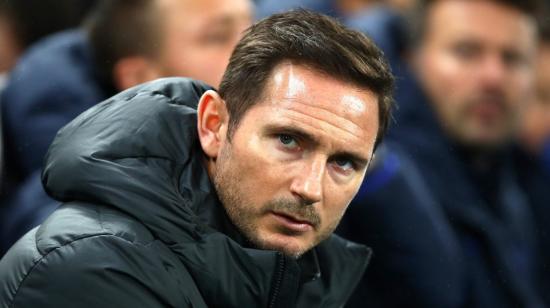 Frank Lampard, durante un partido con el Everton por la Premier League, en 2022.