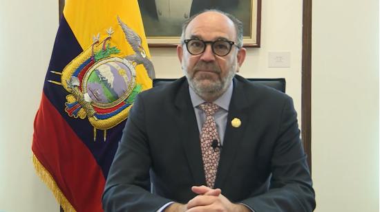 El secretario de la Administración Pública, Iván Correa, emitió un mensaje en nombre del Gobierno contra las hipótesis de presunta corrupción, el 24 de enero de 2023.