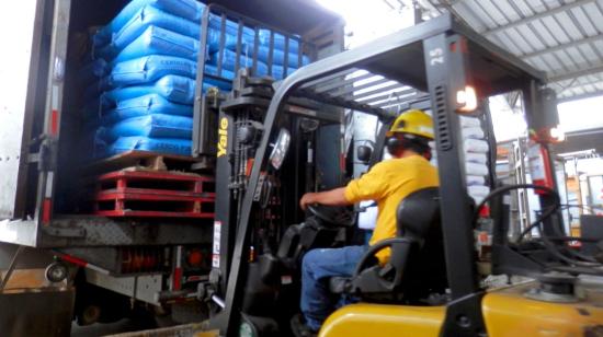 Planta de alimentos balanceados de Molinos Champion, en Guayaquil. Foto de archivo, de 2019.