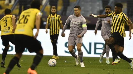 Cristiano Ronaldo durante el partido de la Supercopa de Arabia Saudita entre Al-Ittihad y Al-Nassr en Riyadh, el 26 de enero de 2023.