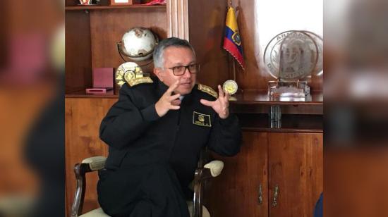 John Merlo, comandante de la Marina. Quito, 31 de enero de 2023