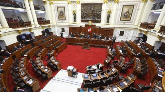 Vista panorámica del Congreso de Perú, del 28 de enero de 2023.