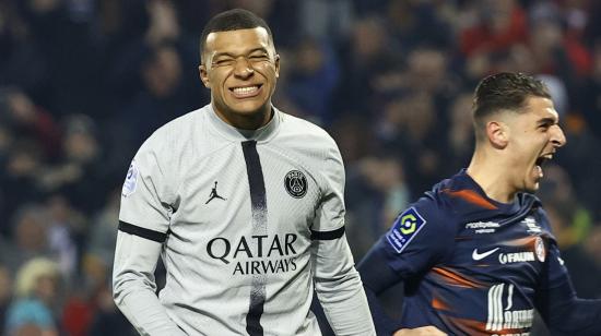 Kylian Mbappé, durante el partido entre el PSG y el Montpellier, el 1 de febrero de 2023.