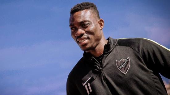 El futbolista ghanés Christian Atsu, durante su etapa en el Málaga español.