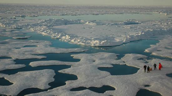 Vista general del mar Ártico en una cuenca de Canadá, en 2021. 