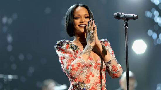 Rihanna, durante los Premios Grammy en Los Ángeles, el 13 de febrero de 2016.