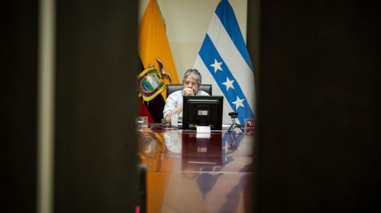 El presidente Guillermo Lasso en Guayaquil, el 14 de noviembre de 2022.