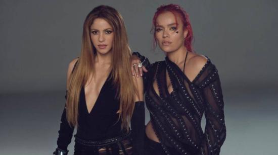 Las cantantes colombianas Shakira y Karol G. 24 de febrero de 2023