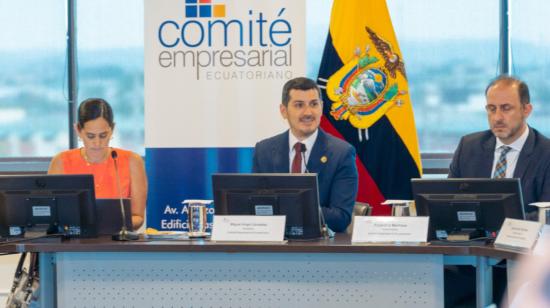 El presidente de la Cámara de Comercio de Guayaquil, Miguel Ángel González, fue reelecto como titular del Comité Empresarial Ecuatoriano, el 28 de febrero de 2023.