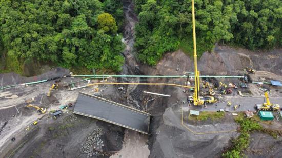 SOTE reinició operaciones tras concluir los trabajos de reparación en la zona del río Marker. Foto  del 1 de marzo de 2023.