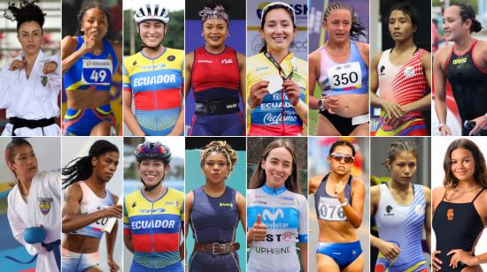 Estas son las ocho promesas y ocho estrellas del deporte femenino ecuatoriano.