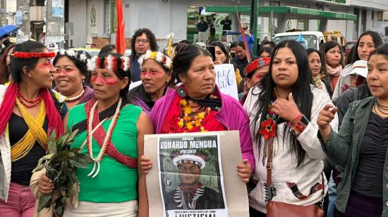 Marcha del movimiento de mujeres, en Quito. 8 de marzo de 2022