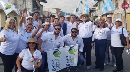 Leonardo Cortázar junto a Gary Moreno en un evento de Libertad es Pueblo.