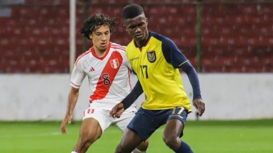 La selección Sub 17 de Ecuador jugó un amistoso ante Perú, el 10 de marzo de 2023.