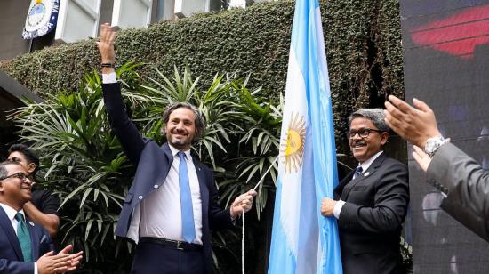 El canciller argentino, Santiago Cafiero, durante un evento el 27 de febrero de 2023.